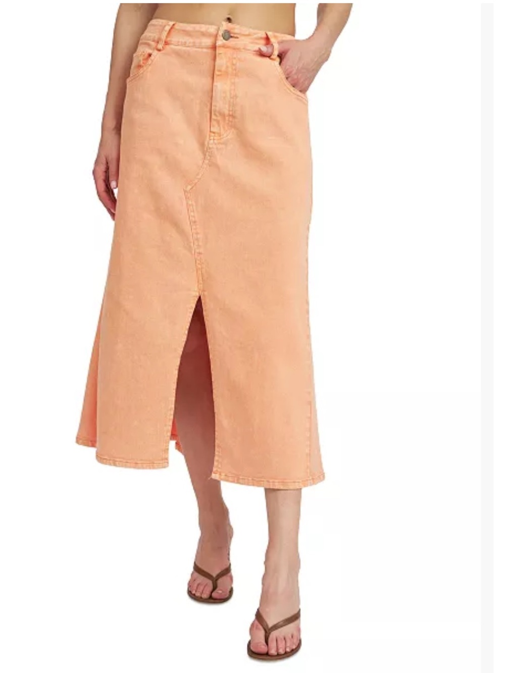 En Saison Isobel denim midi skirt